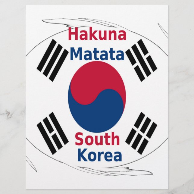 Sydkorea Hakuna Matata (Framsida)
