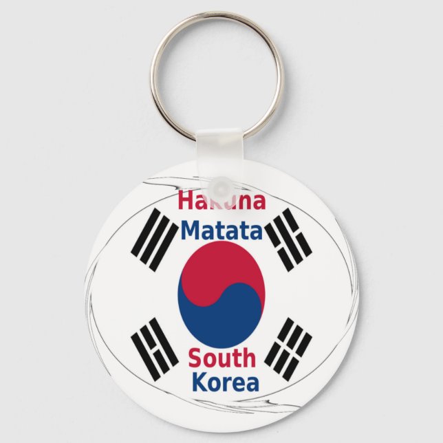 Sydkorea Hakuna Matata Nyckelring (Framsida)
