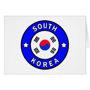 Sydkorea Hälsningskort