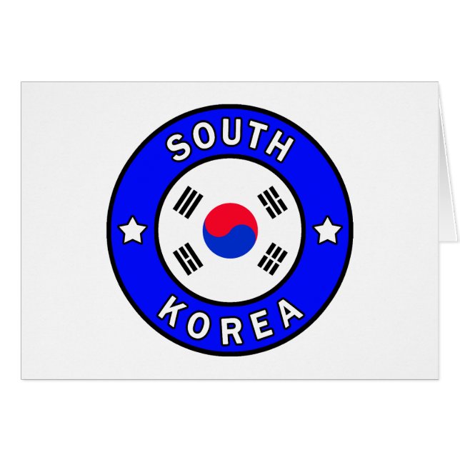 Sydkorea Hälsningskort (Framsidan Horizontal)