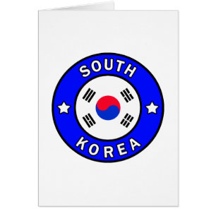 Sydkorea Hälsningskort