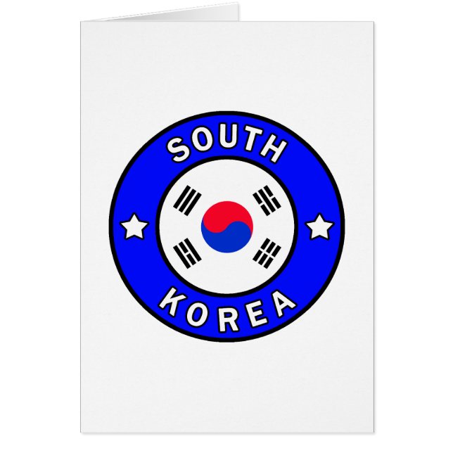 Sydkorea Hälsningskort (Framsidan)
