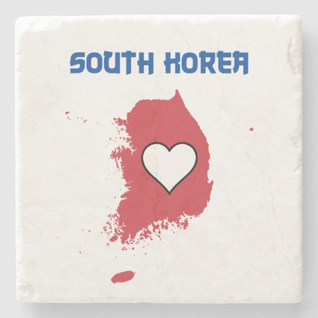 Sydkorea Karta Stenunderlägg (Framsidan)