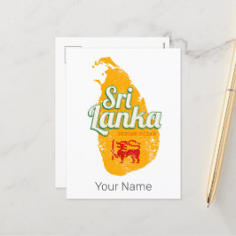 Sydkorea Karta Vintage Helgdag Sydvenir Helg Vykort