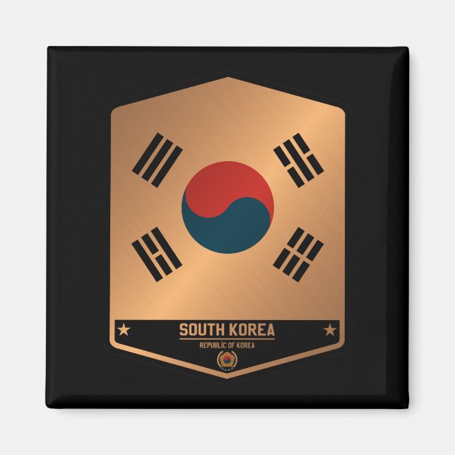 Sydkorea Magnet (Framsidan)