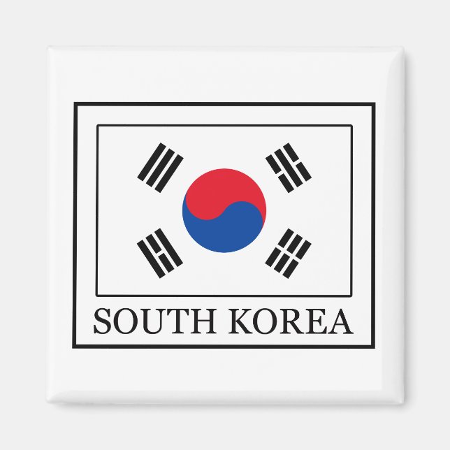 Sydkorea Magnet (Framsidan)