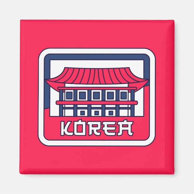 Sydkorea Magnet (Framsidan)