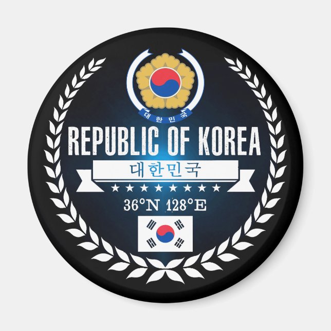 Sydkorea Magnet (Framsidan)