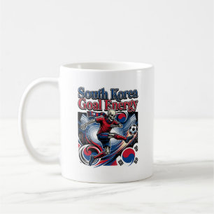 Sydkorea Mål Energi Skelett Anfallare Nationer B Kaffemugg