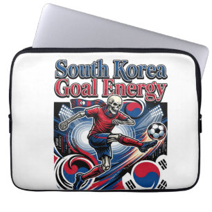 Sydkorea Mål Energi Skelett Anfallare Nationer B Laptop Fodral