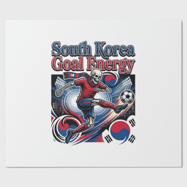 Sydkorea Mål Energi Skelett Anfallare Nationer B Presentpapper (Platt)