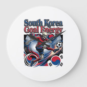 Sydkorea Mål Energi Skelett Anfallare Nationer B Stor Klocka