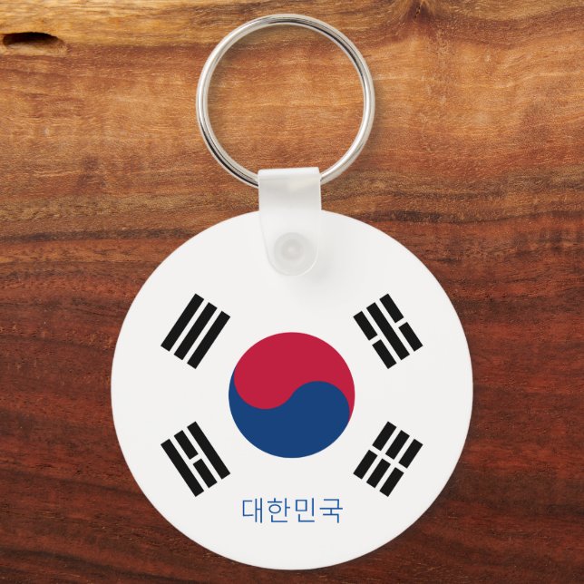 Sydkorea mode, sport, koreanska flagga nyckelring (Framsida)