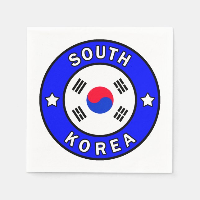 Sydkorea Pappersservett (Framsidan)