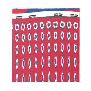 Sydkorea PolkaDot flagga Anteckningsblock