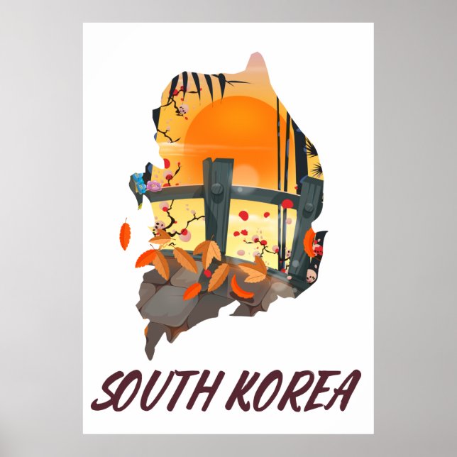 Sydkorea Poster (Framsidan)