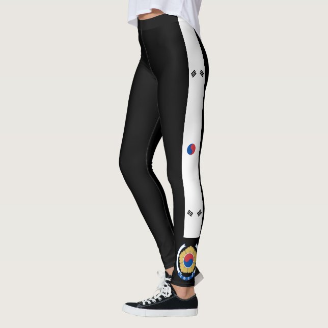 Sydkorea randflagga leggings (Vänster)