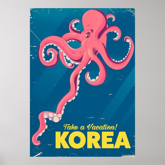 Sydkorea Semester affisch (Framsidan)