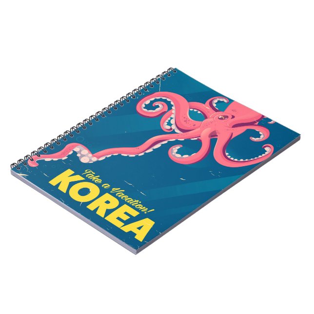 Sydkorea Semester affisch Anteckningsbok Med Spiral (Vänstra Sidan)