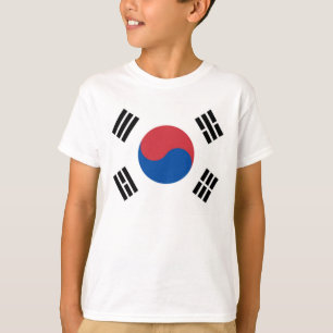 Sydkorea Seoul Asien Koreanska flaggor Resa T Shirt