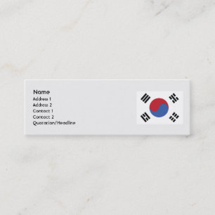 Sydkorea - Smala Mini Visitkort
