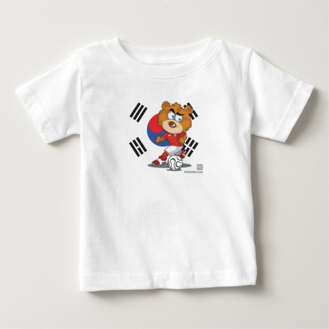 Sydkorea spädbarnT-tröja T Shirt (Framsida)