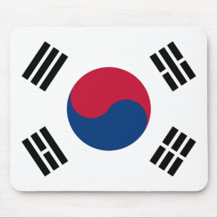 Sydkorea (Sydkorea)-Flagga Musmatta