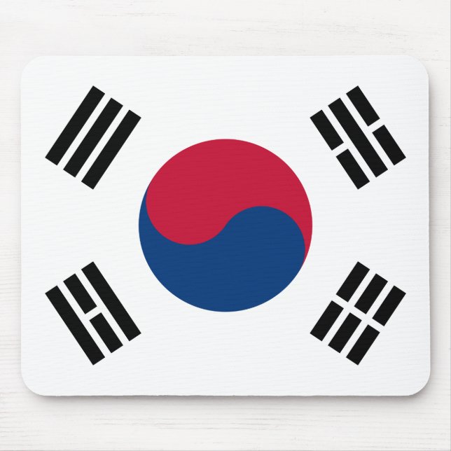 Sydkorea (Sydkorea)-Flagga Musmatta (Framsidan)