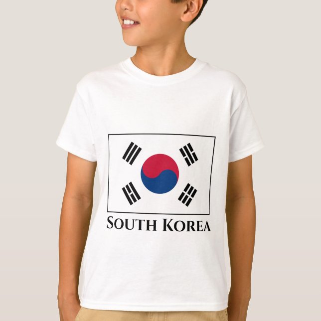 Sydkorea (Sydkorea) Flagga T Shirt (Framsida)