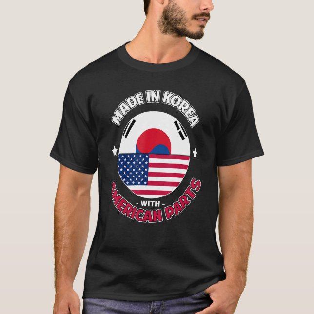 Sydkorea, Sydkorea, USA, Fla T Shirt (Framsida)