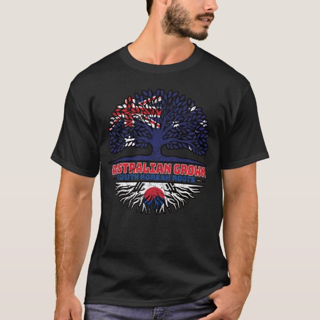 Sydkorea Sydkoreas australiska Träd T Shirt (Framsida)