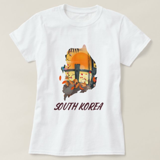 Sydkorea T Shirt (Design framsida)