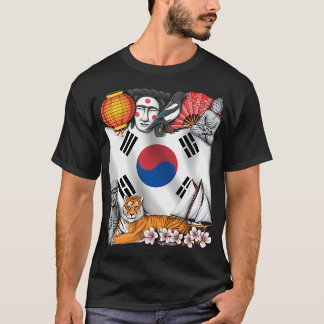 Sydkorea T Shirt (Framsida)