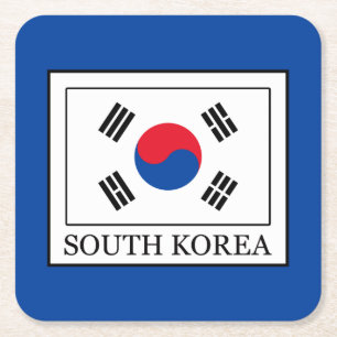 Sydkorea Underlägg Papper Kvadrat