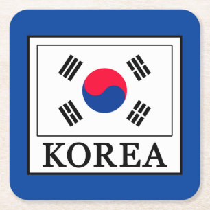 Sydkorea Underlägg Papper Kvadrat