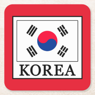 Sydkorea Underlägg Papper Kvadrat