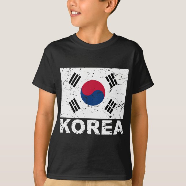 Sydkorea vintageflagga t shirt (Framsida)