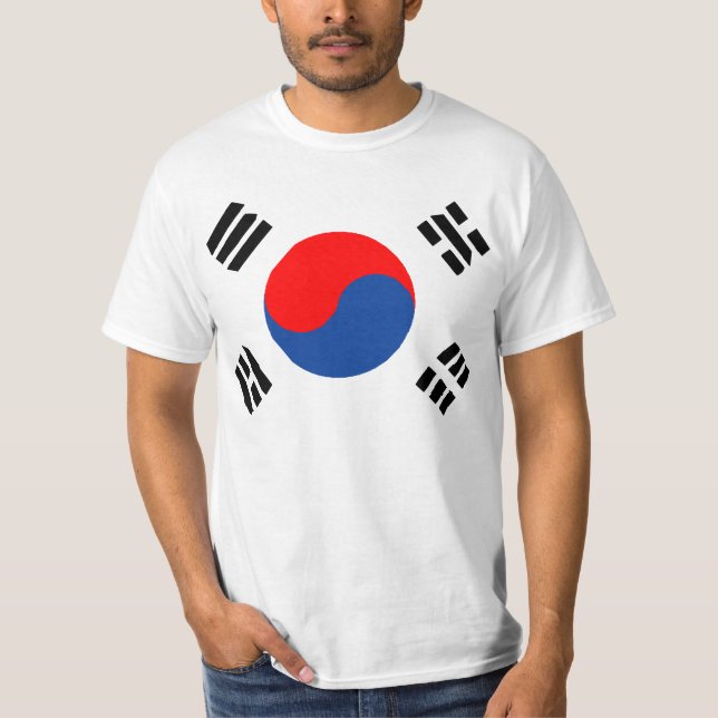 Sydkorea Yin Yang T Shirt (Framsida)