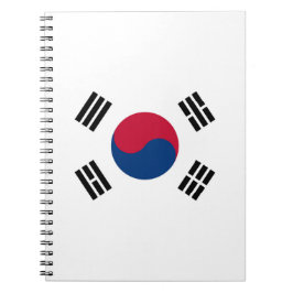 Sydkoreansk flagga anteckningsbok