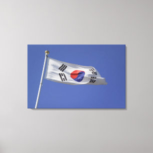 Sydkoreansk flagga canvastryck