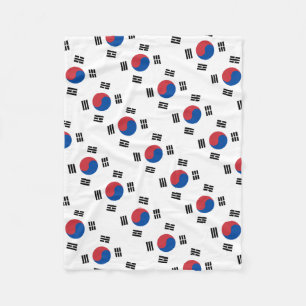 Sydkoreansk flagga - Korea - Taegeukgi - 대한민 Fleecefilt