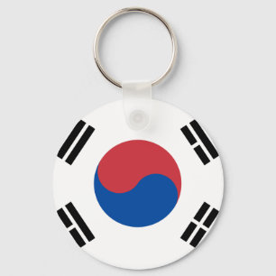 Sydkoreansk flagga - Korea - Taegeukgi - 대한민 Nyckelring