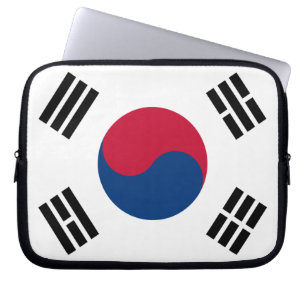 Sydkoreansk flagga laptop sleeve