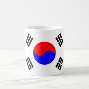 Sydkoreansk flagga magisk mugg