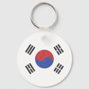 Sydkoreansk flagga nyckelring