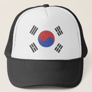 Sydkoreansk flagga truckerkeps