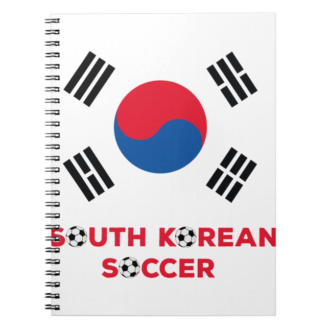 Sydkoreansk fotboll anteckningsbok (Framsidan)