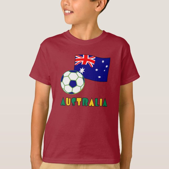 Sydkoreansk fotboll och flagga tee (Framsida)
