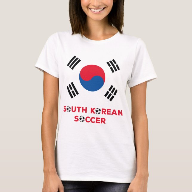 Sydkoreansk fotboll t shirt (Framsida)