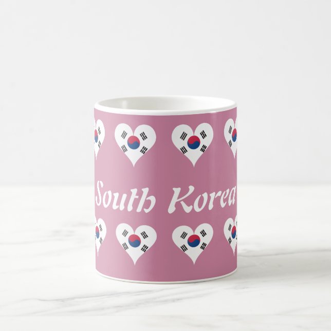 Sydkoreansk hjärta kaffemugg (Center)